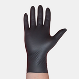 100x Black Disposable Gloves